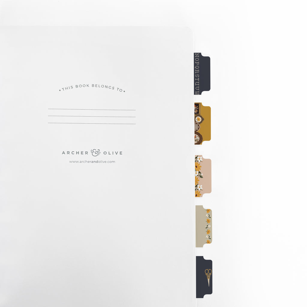 Frame Wall: Printable Planner Tabs - Archer and Olive