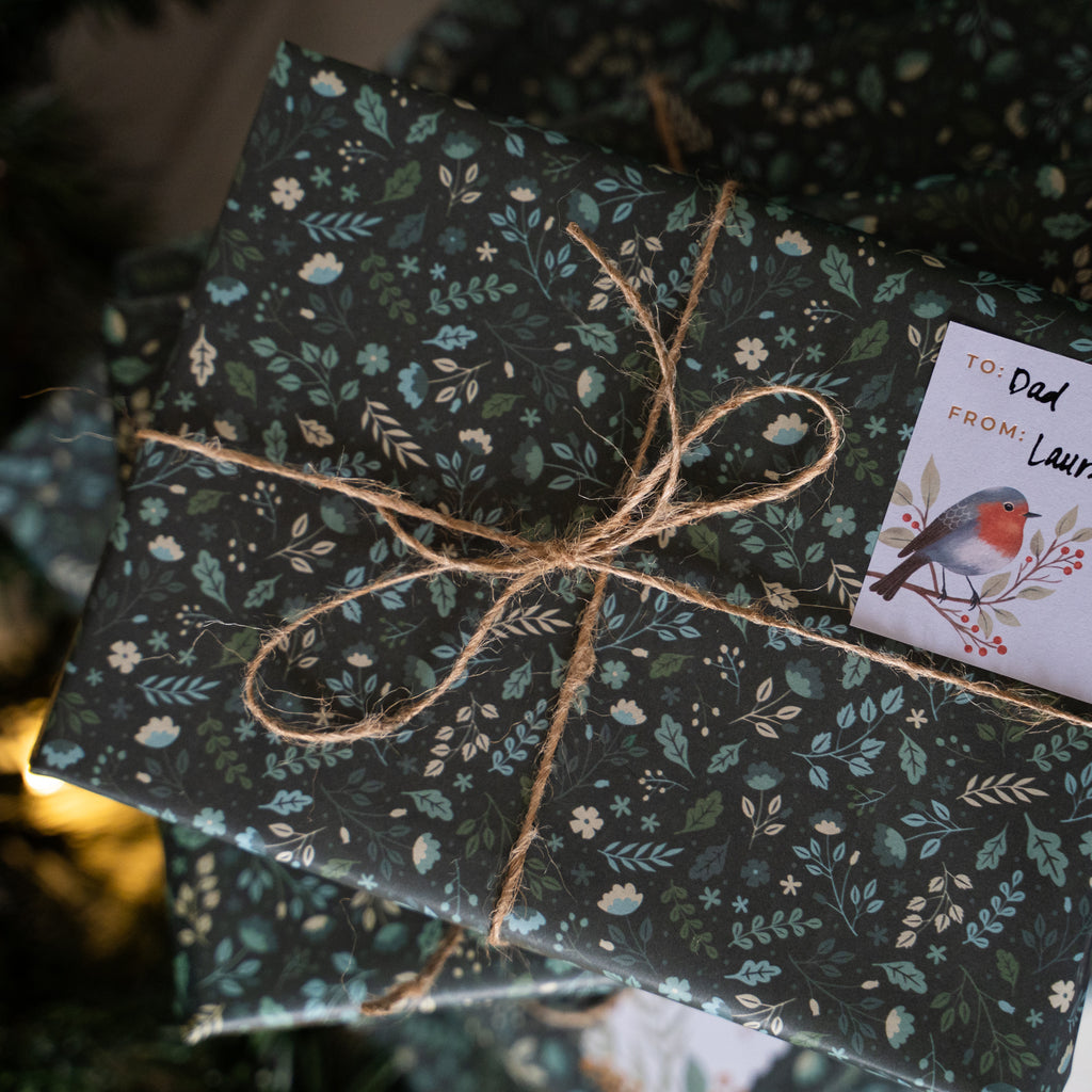 Winter Floral Tissue Paper - Archer and Olive