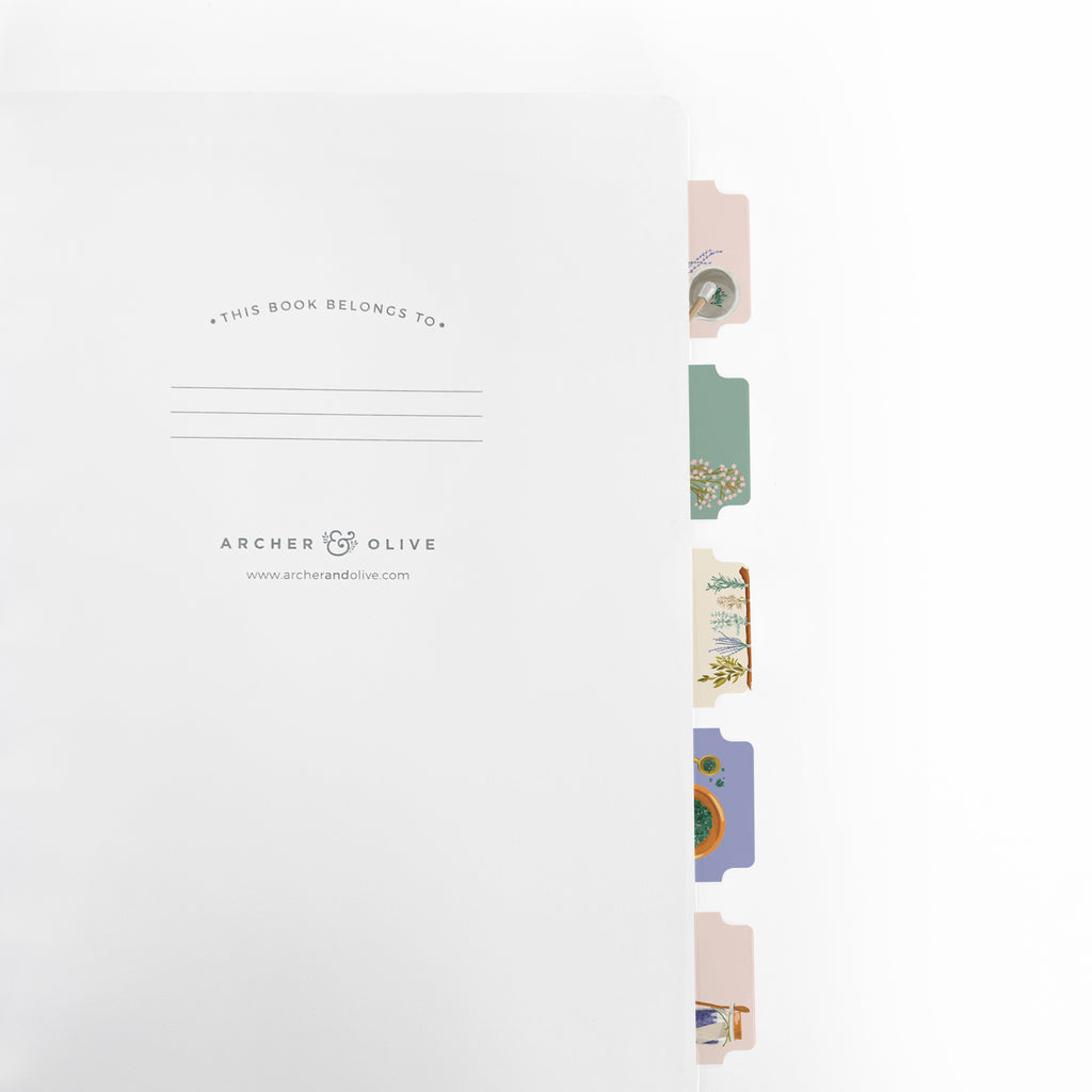 Botanist Printable Planner Tabs - Archer and Olive