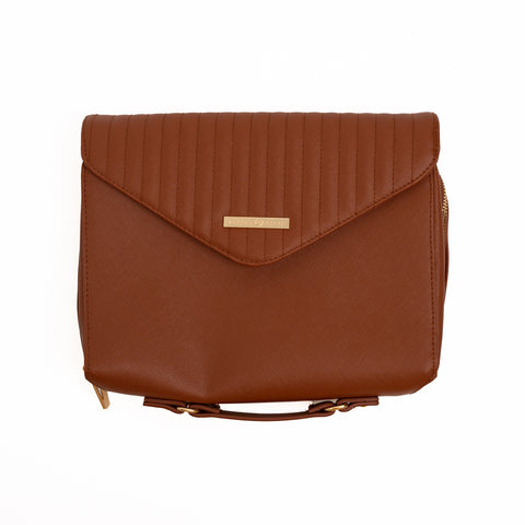 Vegan Leather Zipper Journal Bag - Archer and Olive