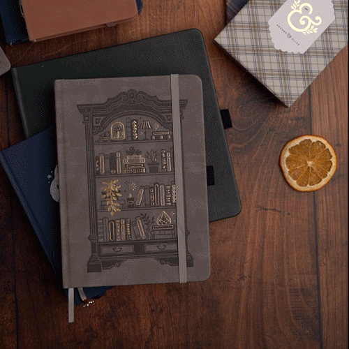 MISPRINT B5 Reading Journal: Bookshelf