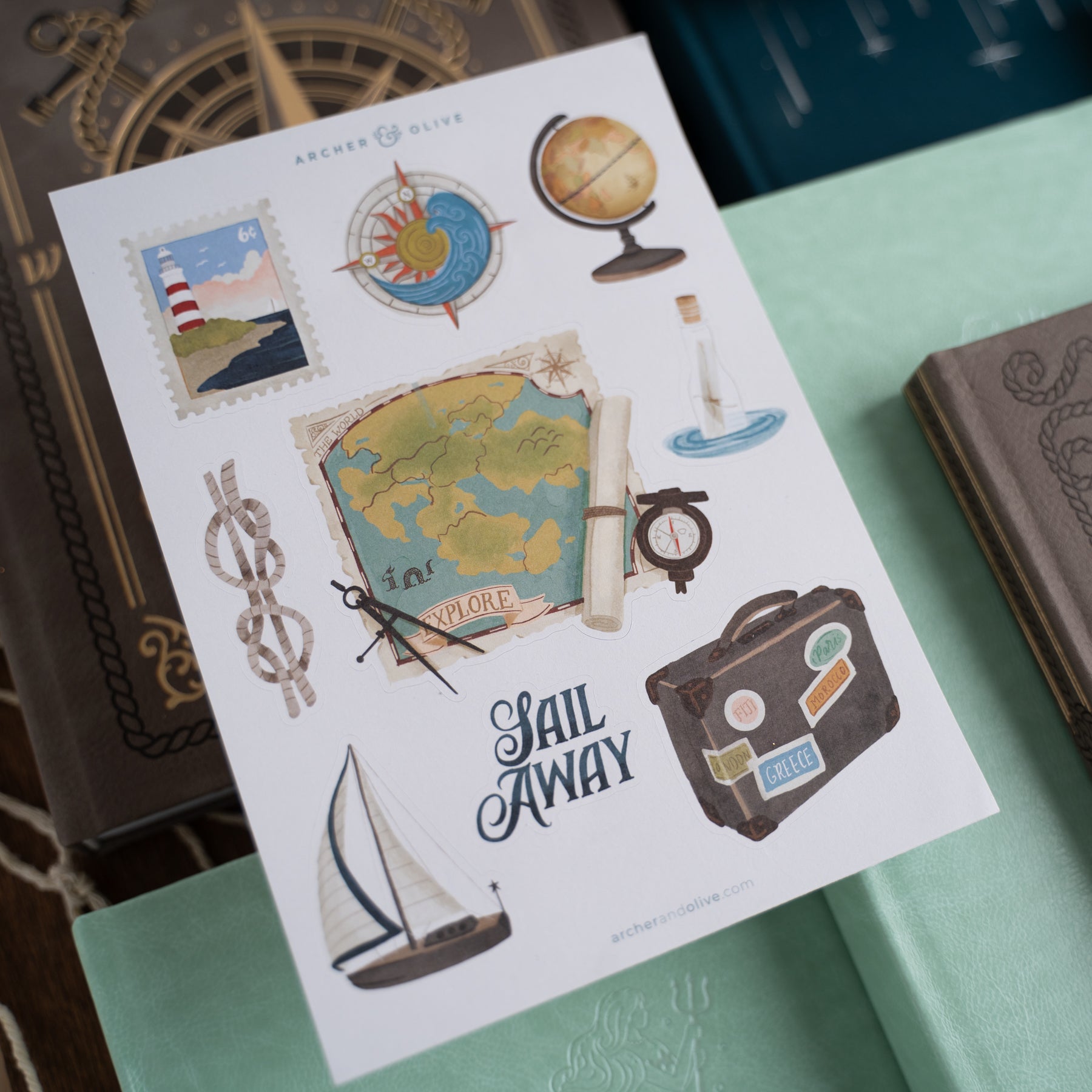Compass Stickers | Archer and Olive