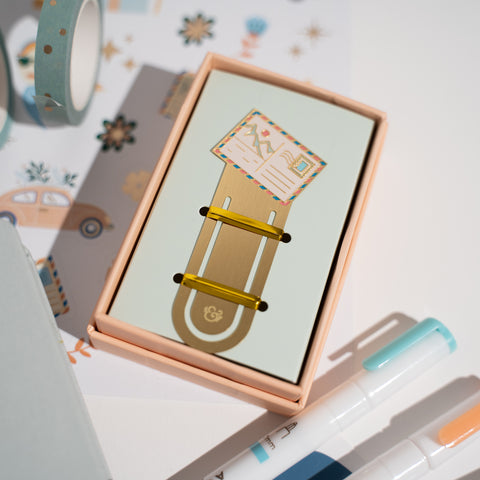 Post Card Bookmark - Archer and Olive