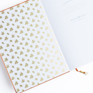 B6 Swirling Leaves: Dot Grid Notebook