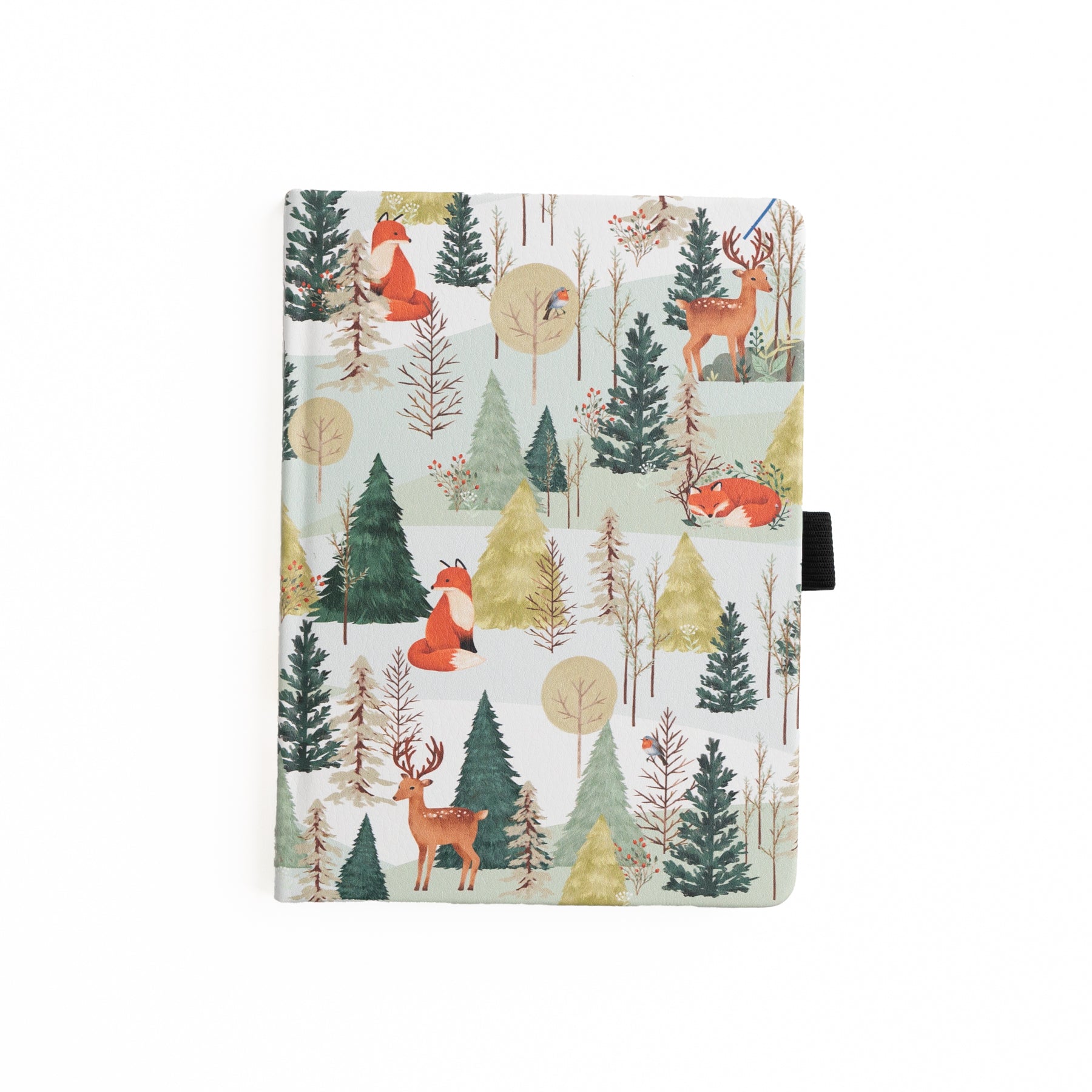 B6 Fox In Winter Woods: Dot Grid Notebook - Archer and Olive
