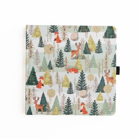 8x8 Fox In Winter Woods: Dot Grid Notebook - Archer and Olive
