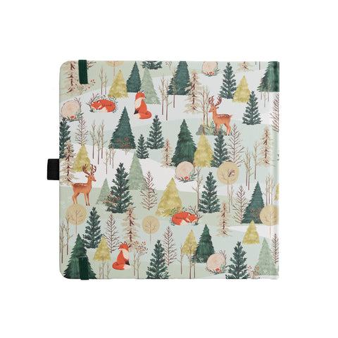 8x8 Fox In Winter Woods: Dot Grid Notebook - Archer and Olive