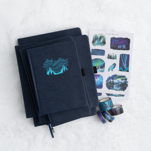 B6 Northern Lights: Dot Grid Notebook - Archer and Olive