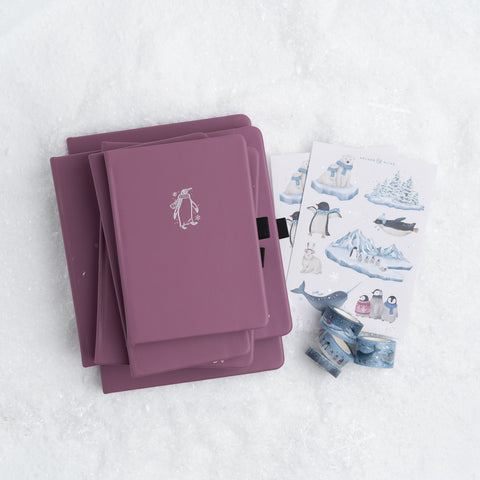 B6 Polar Penguin: Dot Grid Notebook - Archer and Olive