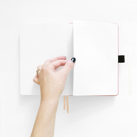B5 Crescent Moon Dot Grid Neapolitan Notebook - Archer and Olive