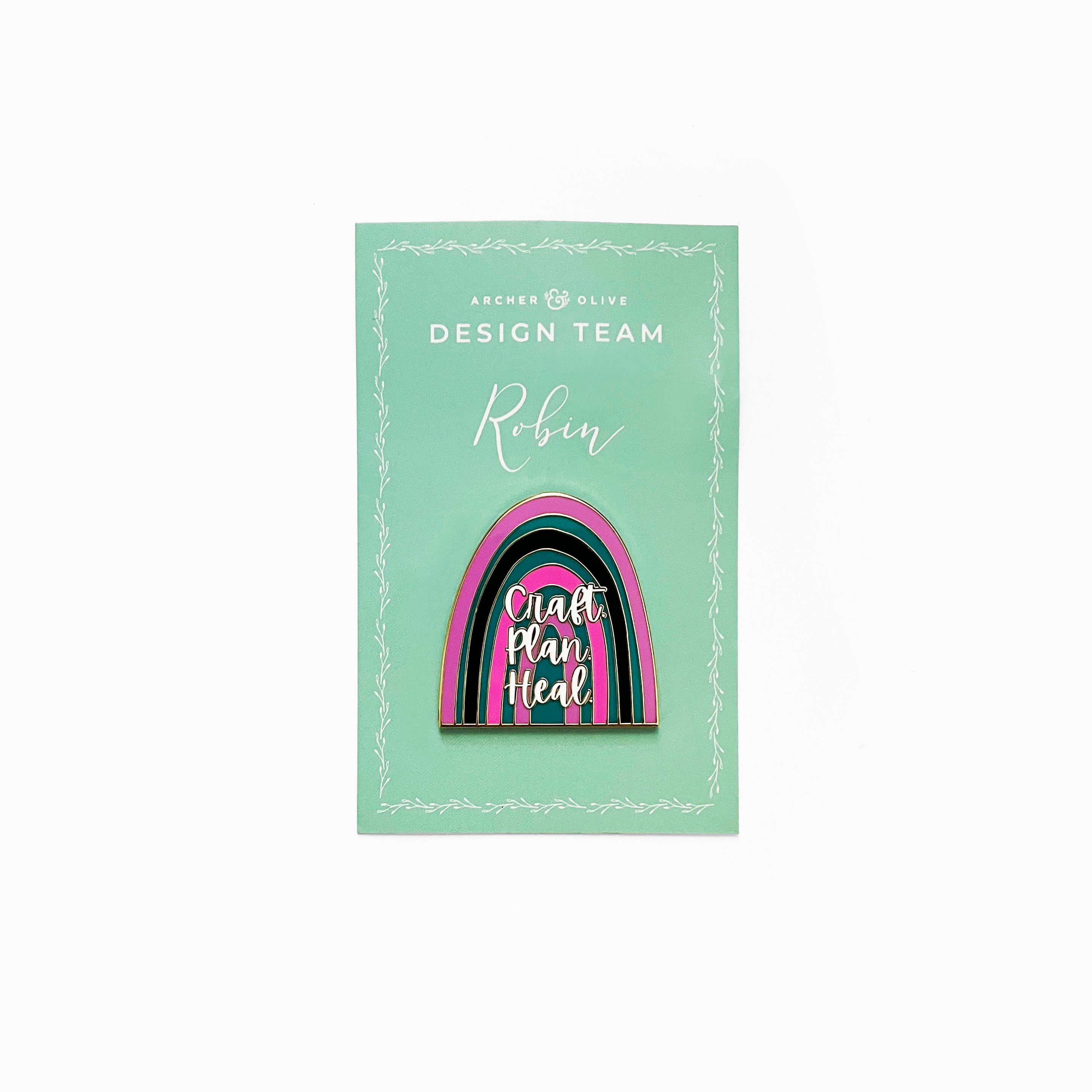 Robin - Design Team Collab Pin - Archer and Olive