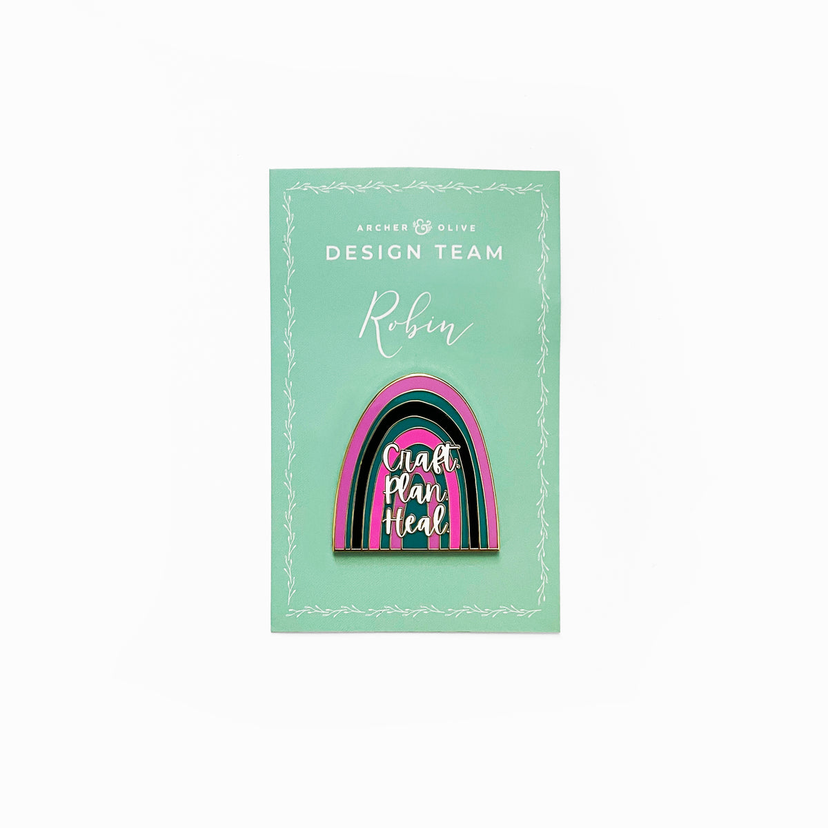 Robin - Design Team Collab Pin - Archer and Olive