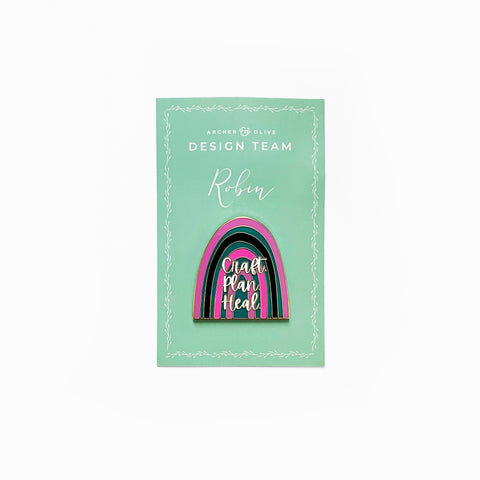 Robin - Design Team Collab Pin - Archer and Olive