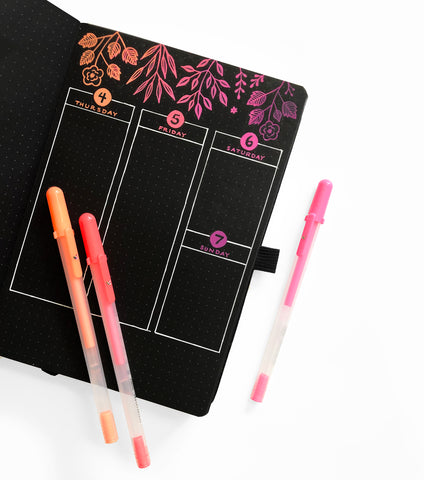 B5 Shooting Star Blackout Dot Grid Notebook - Archer and Olive