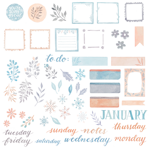 Digital Planning - January 2022 Theme Box - Archer and Olive