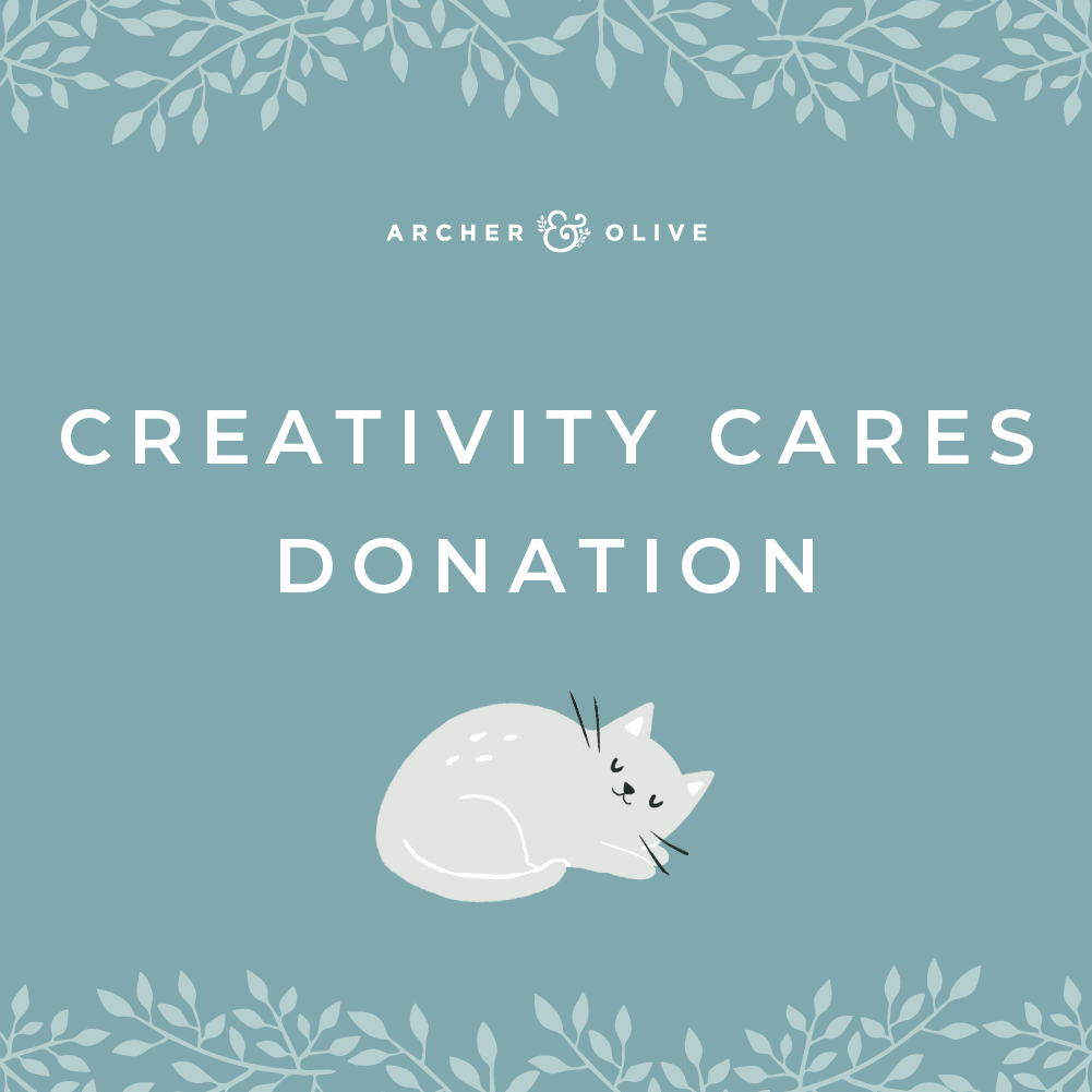 Creativity Cares Donation - Archer and Olive