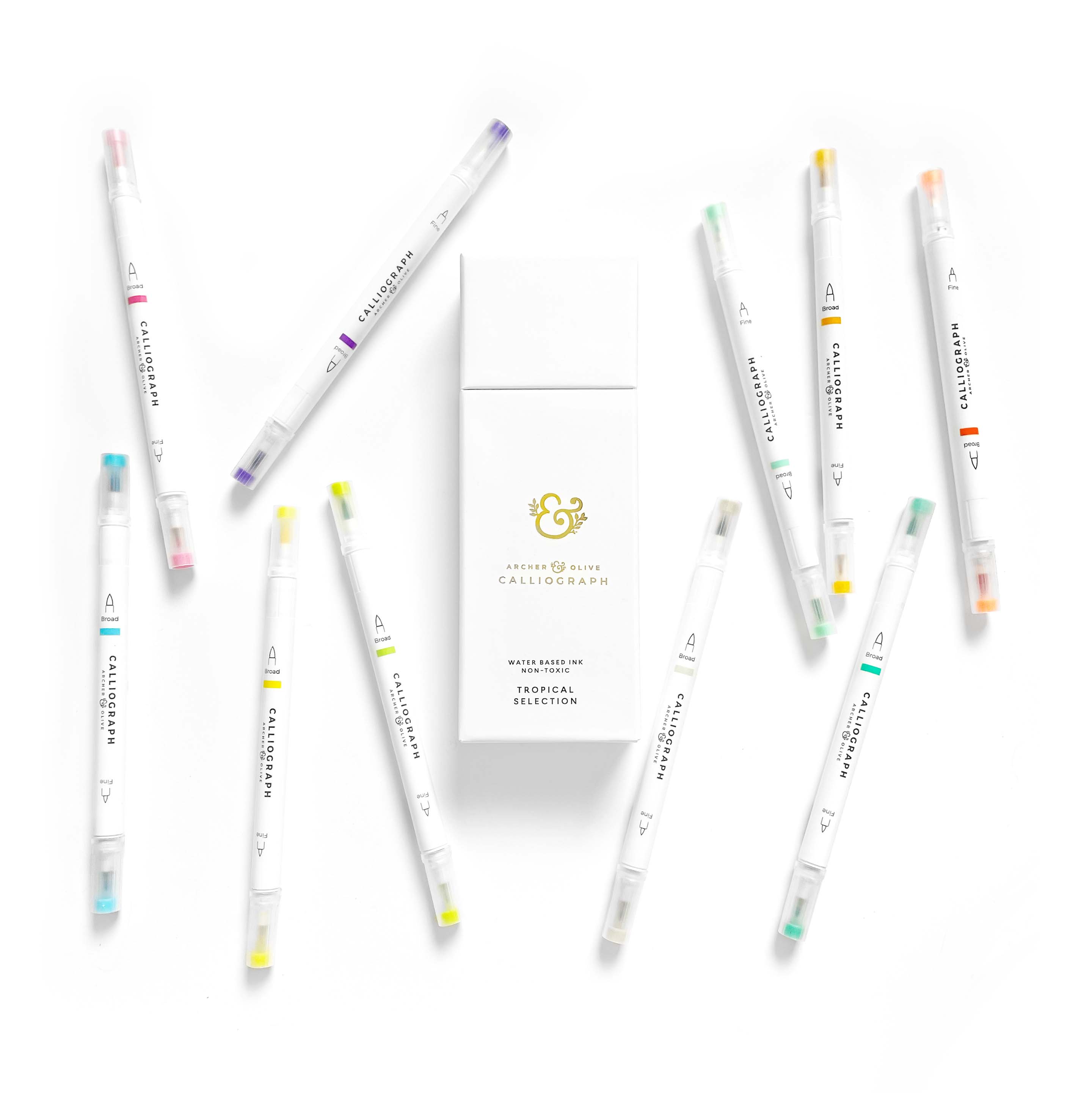 Calliograph Pens - Tropical Collection - Archer and Olive