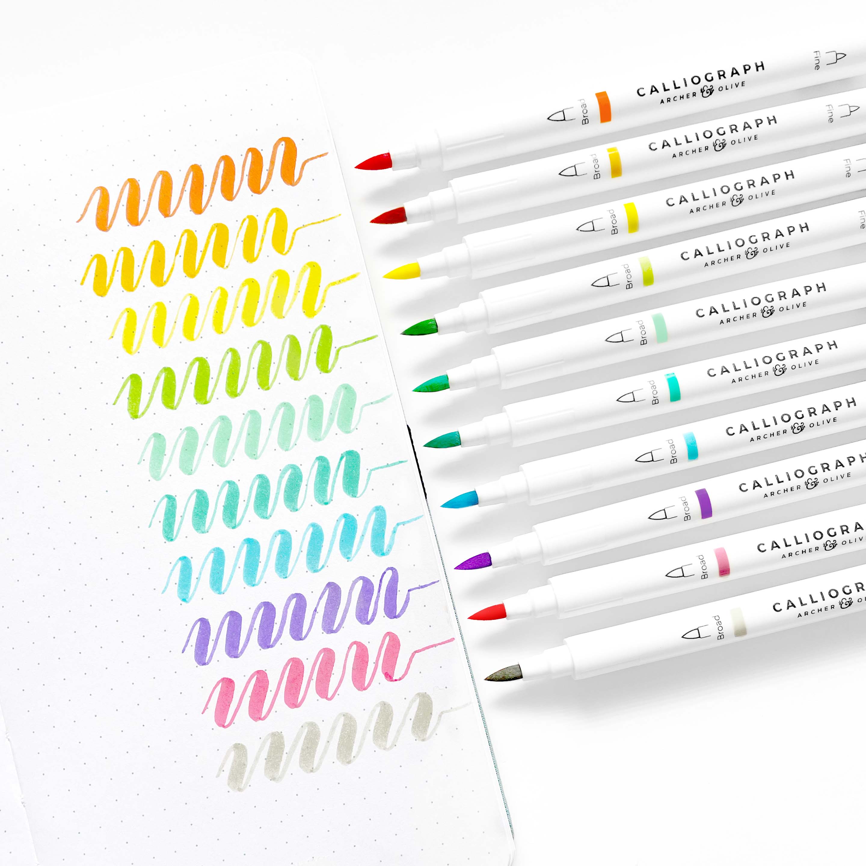 Calliograph Pens - Tropical Collection - Archer and Olive