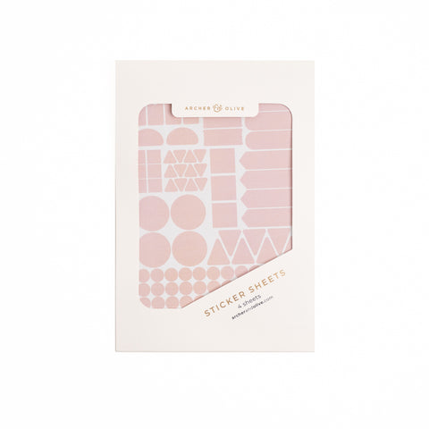 Blush Planning Stickers - Archer and Olive