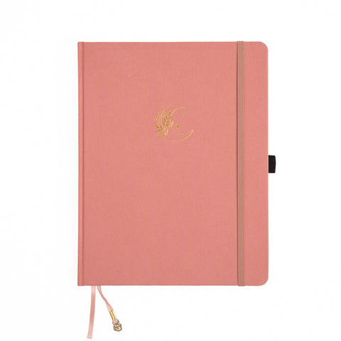 Moon Florals Dot Grid Notebook - Archer and Olive