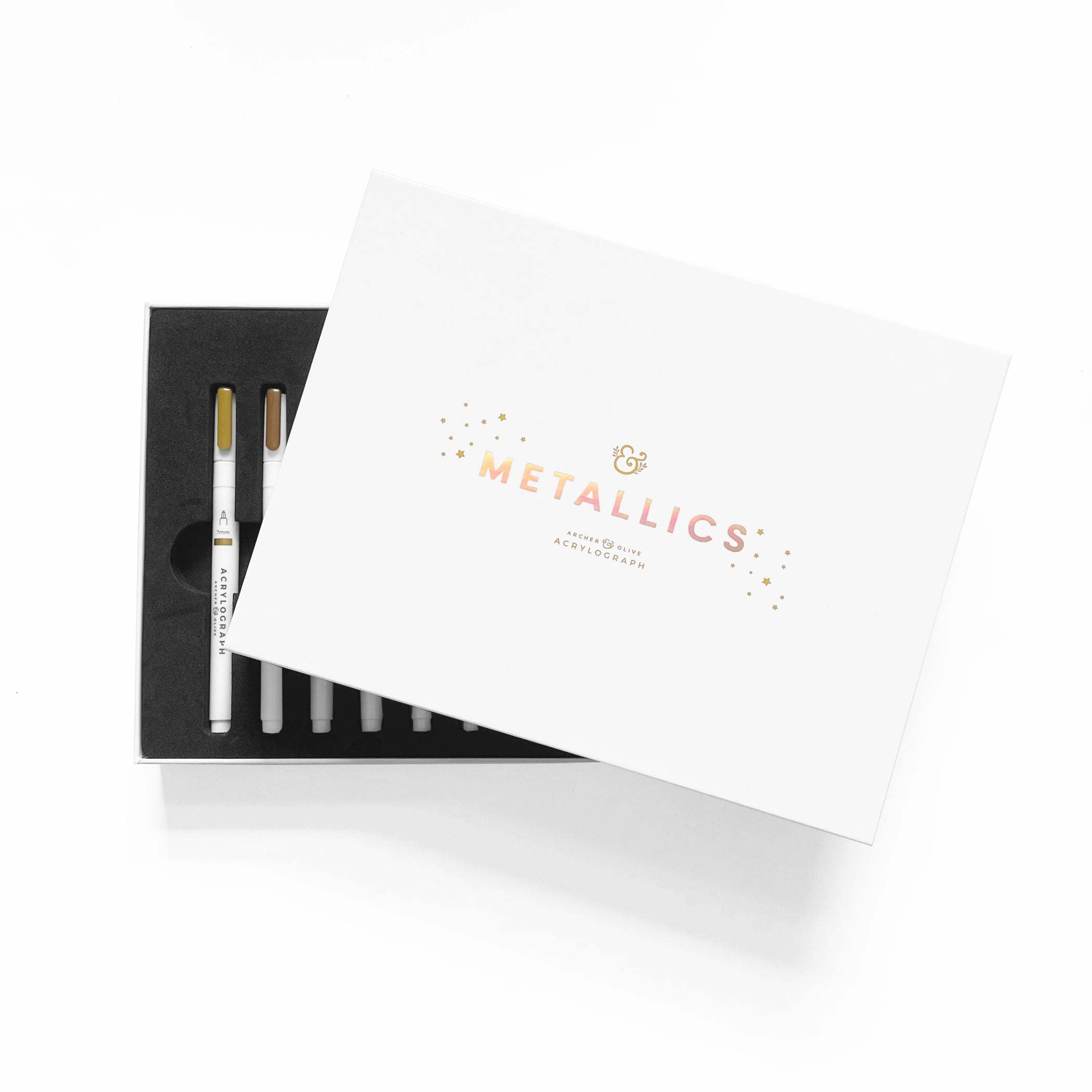 Acrylograph Pens Metallic Collection 3.0 mm Tip - Archer and Olive