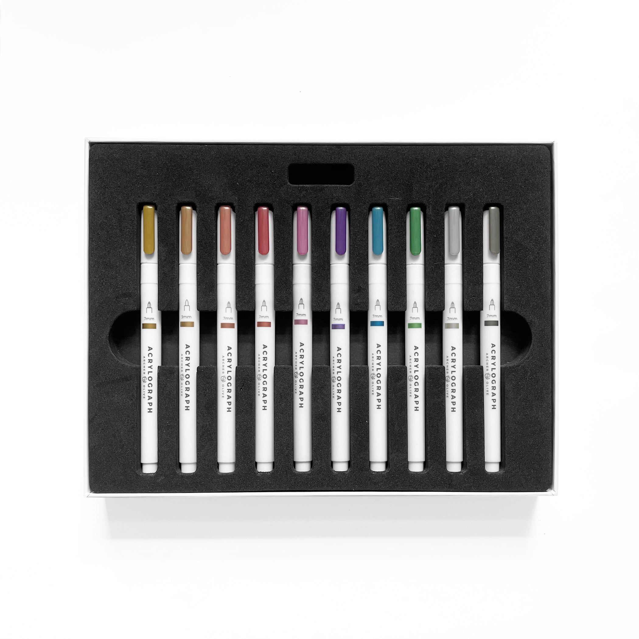 Acrylograph Pens Metallic Collection 3.0 mm Tip - Archer and Olive