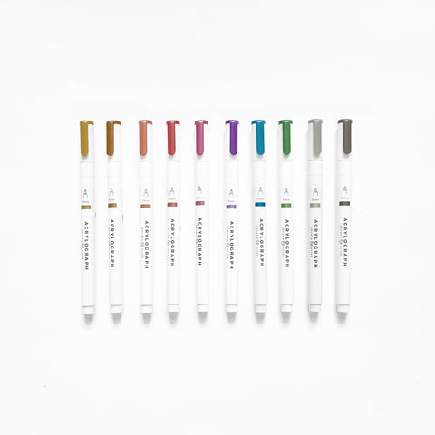 Acrylograph Pens Metallic Collection 3.0 mm Tip - Archer and Olive