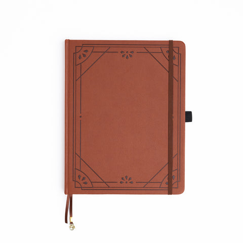 Brown Art Deco: Dot Grid Notebook - Archer and Olive