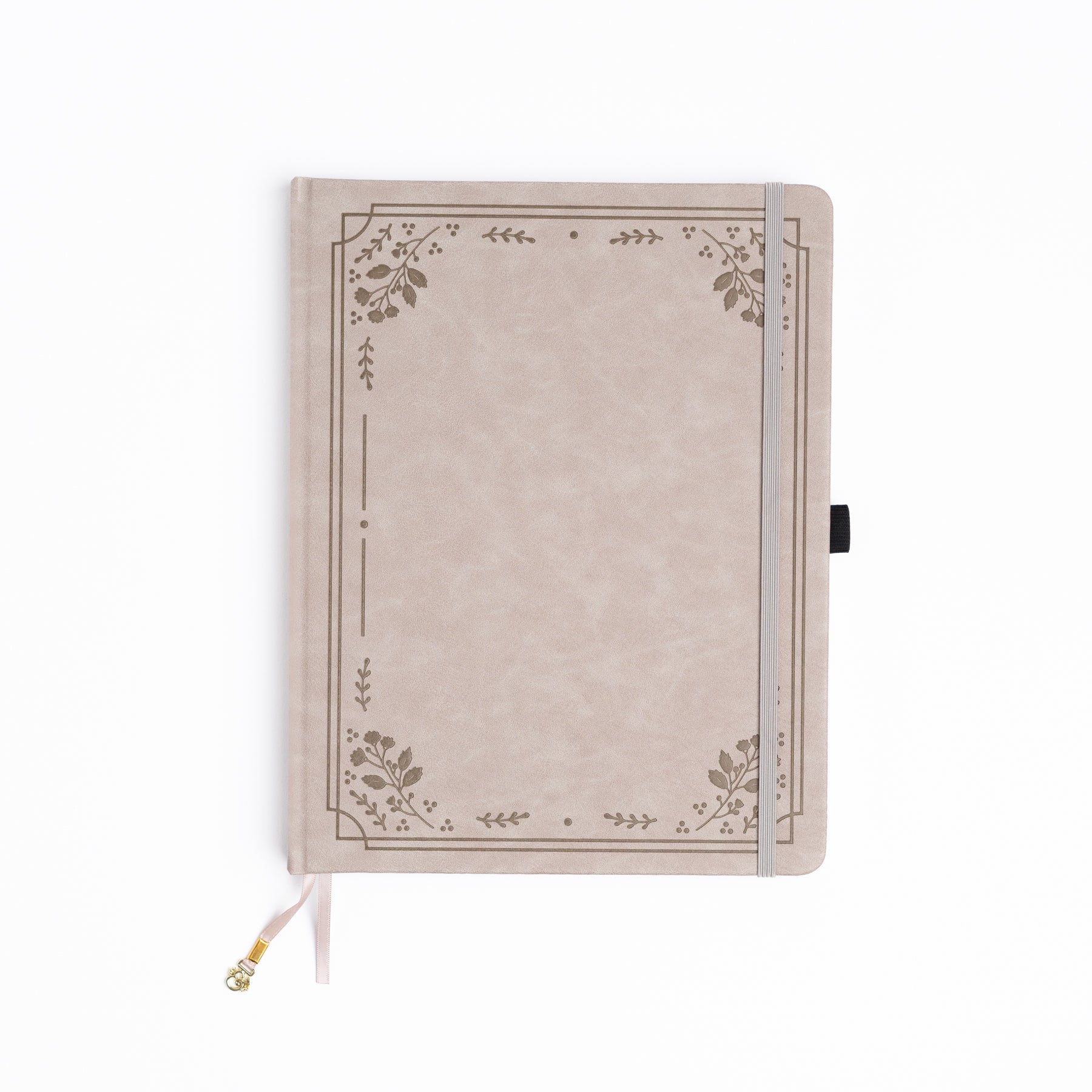 Warm Gray Florals: Dot Grid Notebook - Archer and Olive