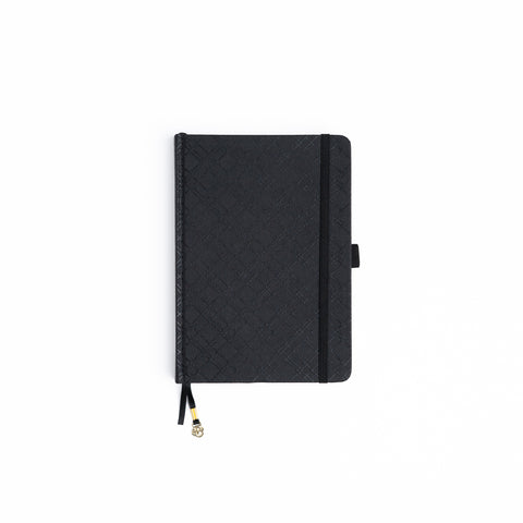 Black Plaid: Dot Grid Notebook - Archer and Olive