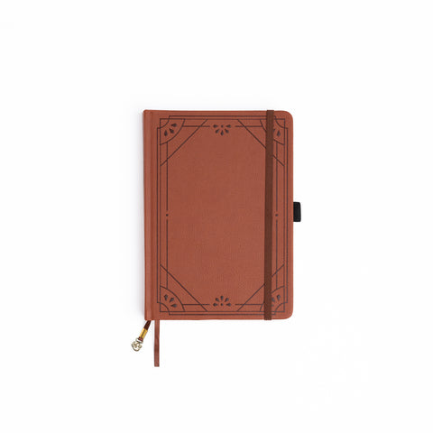 Brown Art Deco: Dot Grid Notebook - Archer and Olive