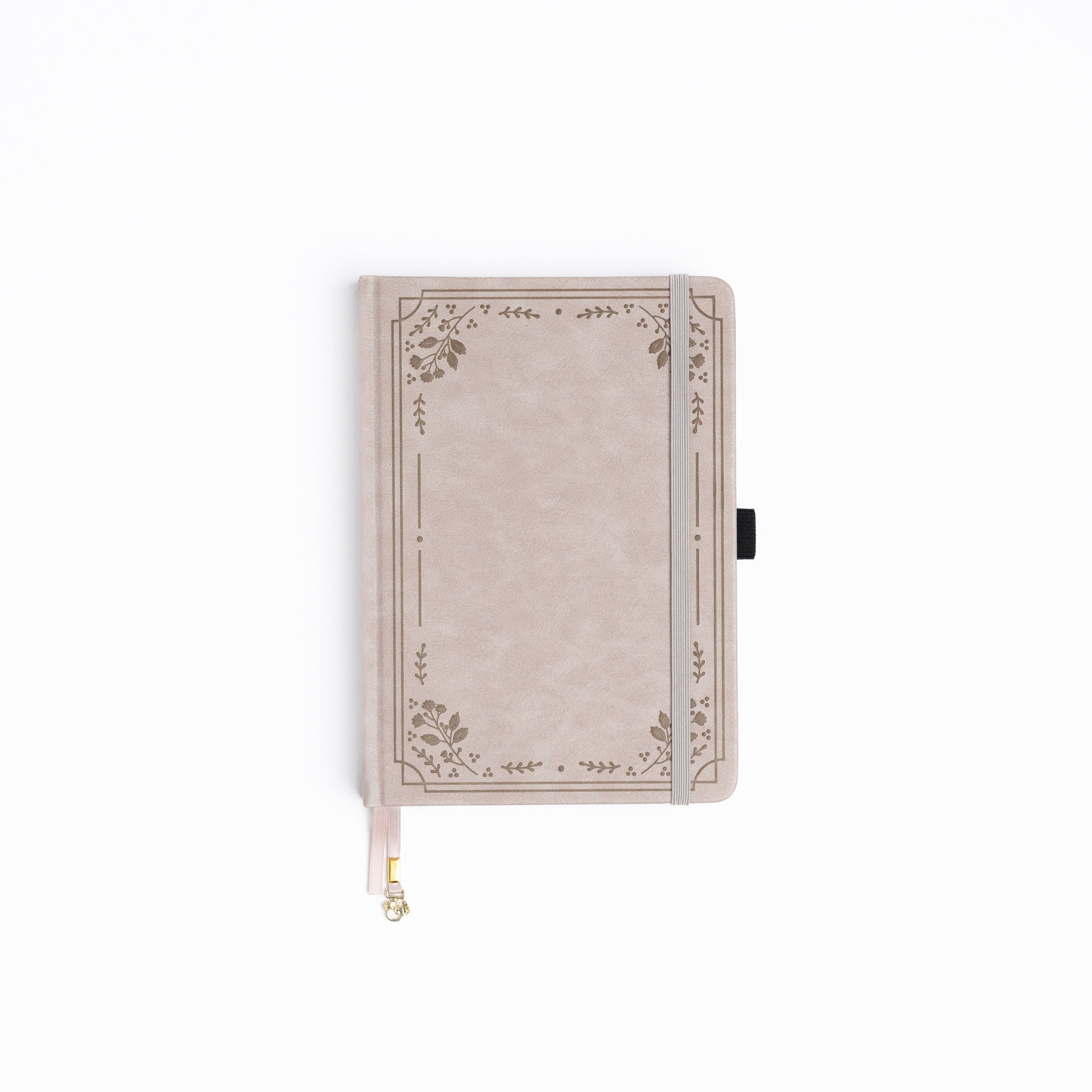 Warm Gray Florals: Dot Grid Notebook - Archer and Olive