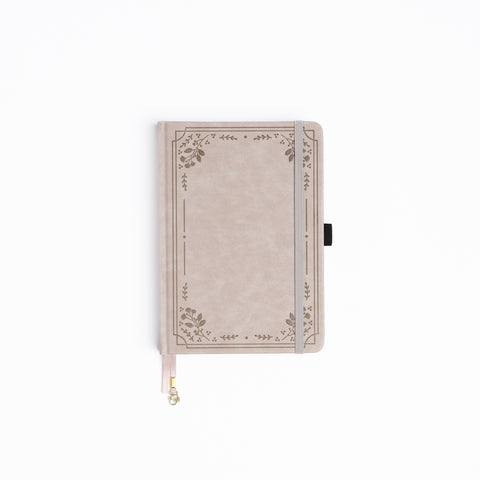 Warm Gray Florals: Dot Grid Notebook - Archer and Olive
