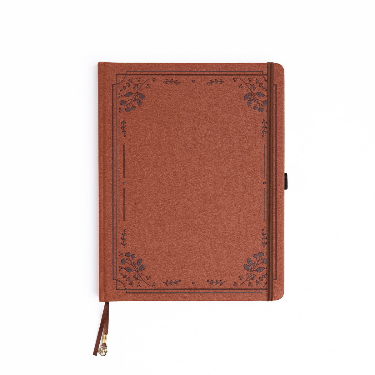 Rich Brown Florals - Undated Planner - Archer and Olive