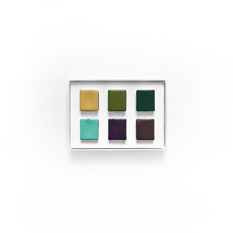 6 Pan Watercolor Set: Cool - Archer and Olive
