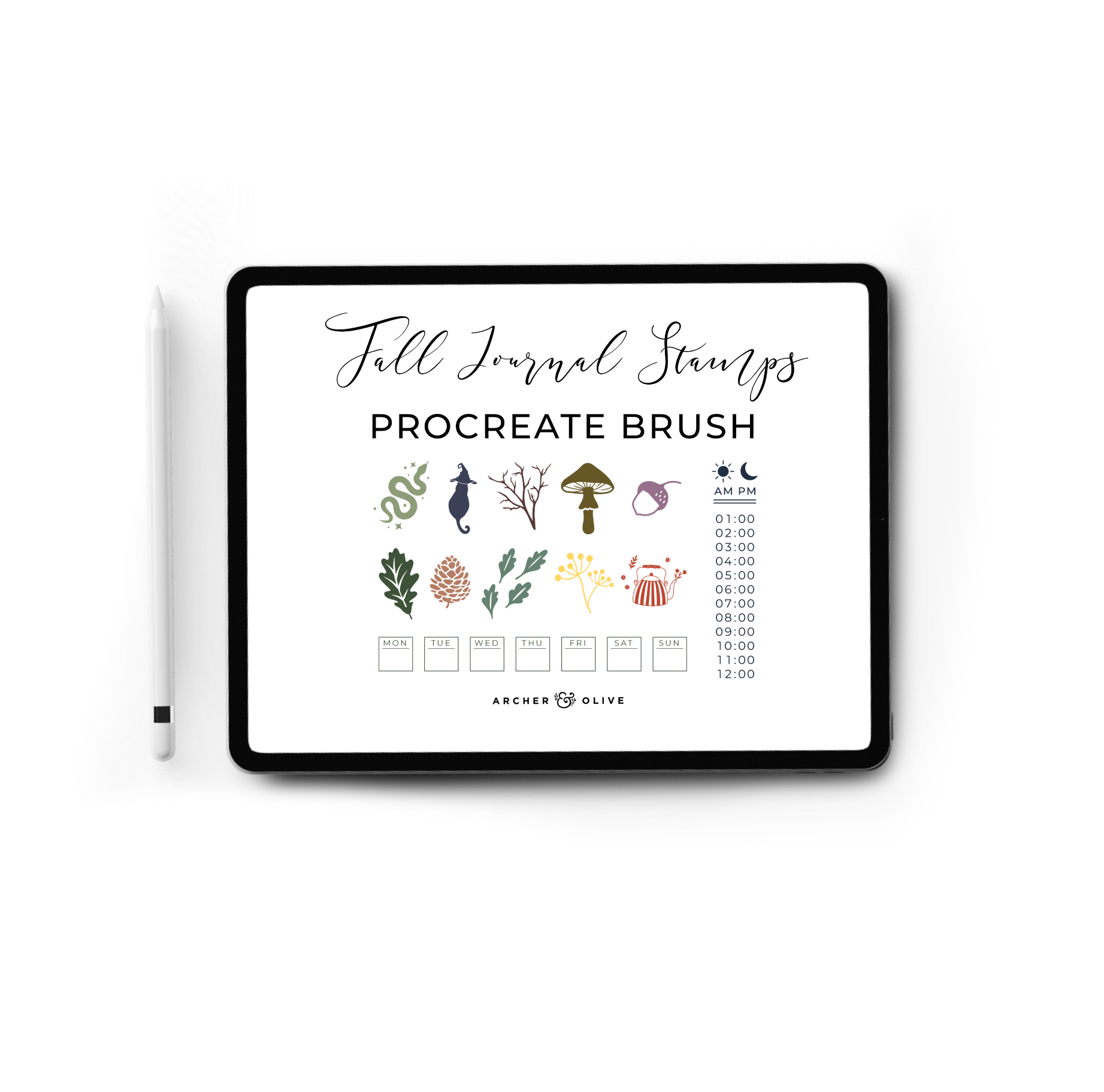 Procreate Fall Bundle (Bundled or Singular) - Archer and Olive