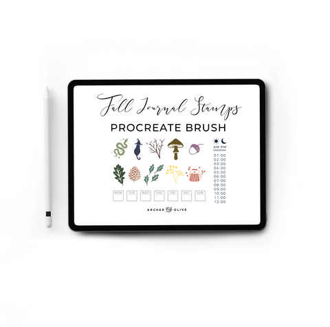 Procreate Fall Bundle (Bundled or Singular) - Archer and Olive