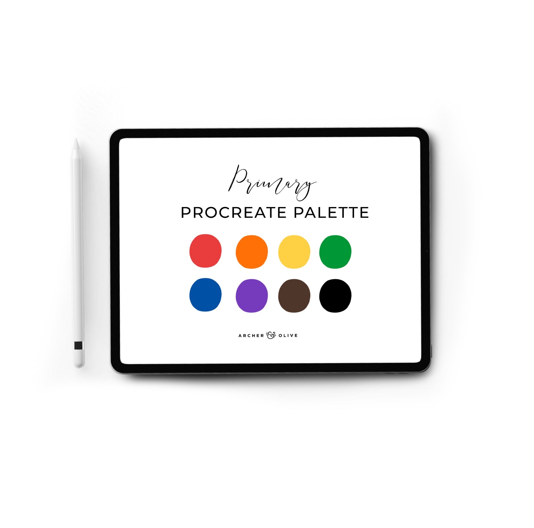 Procreate Swatch - Primary Color Set | Archer and Olive