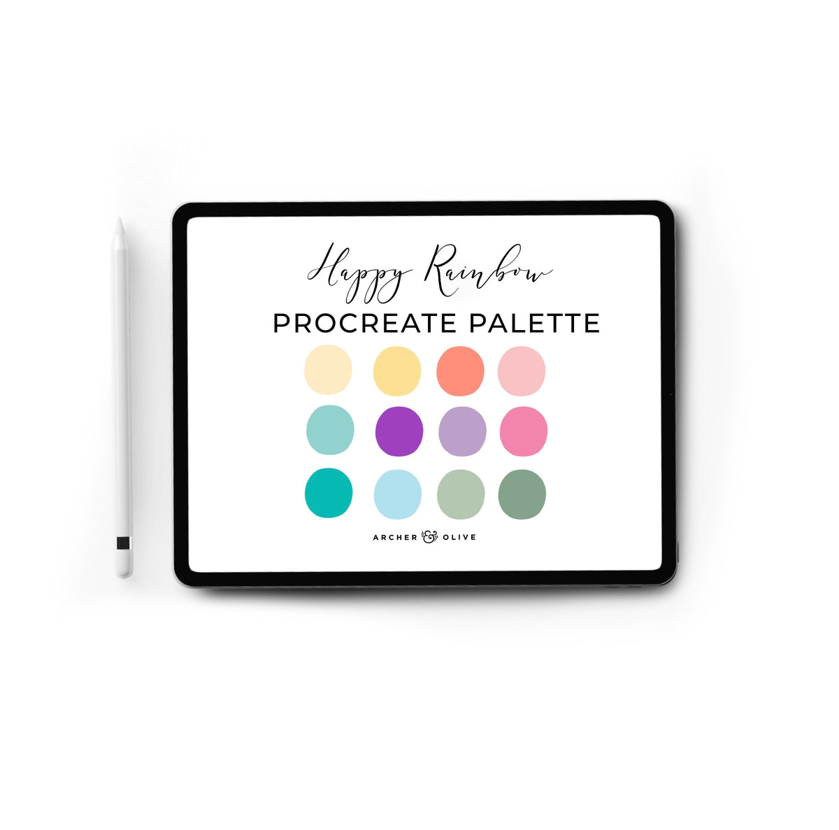 Procreate Swatch - Happy Rainbows - Archer and Olive