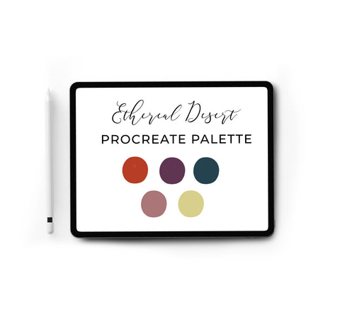 Procreate Swatch - June Sub Box - Ethereal Desert - Archer and Olive