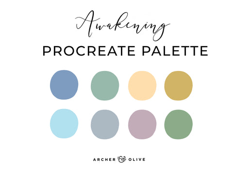 Procreate Swatch - Awakening Color Set - Archer and Olive