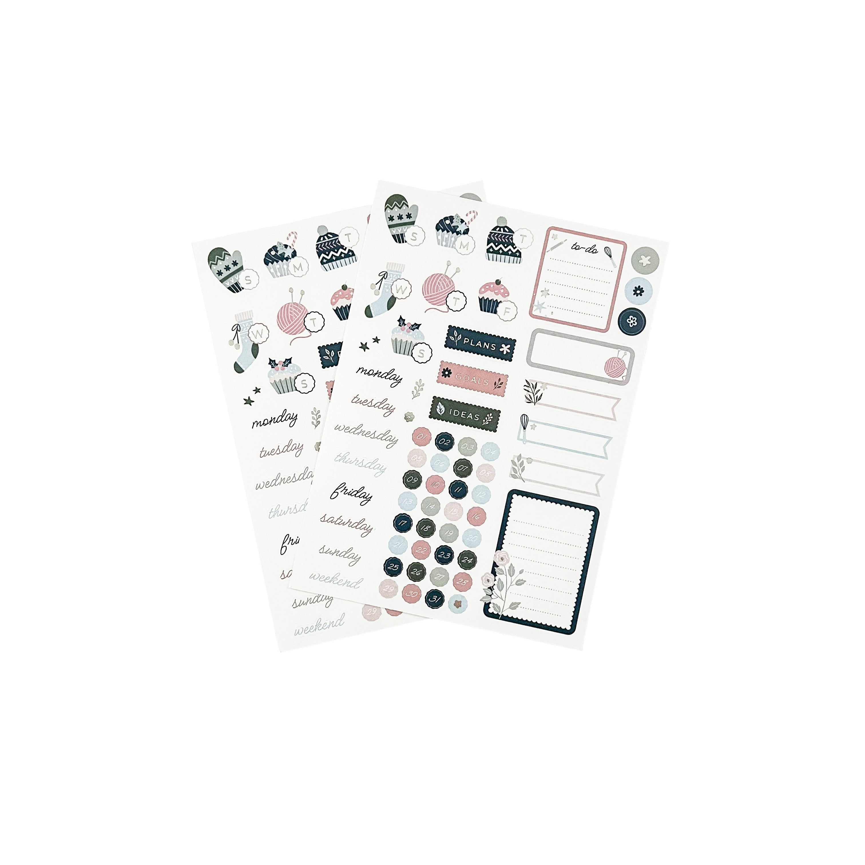 Warm & Snug Planning Stickers - Archer and Olive