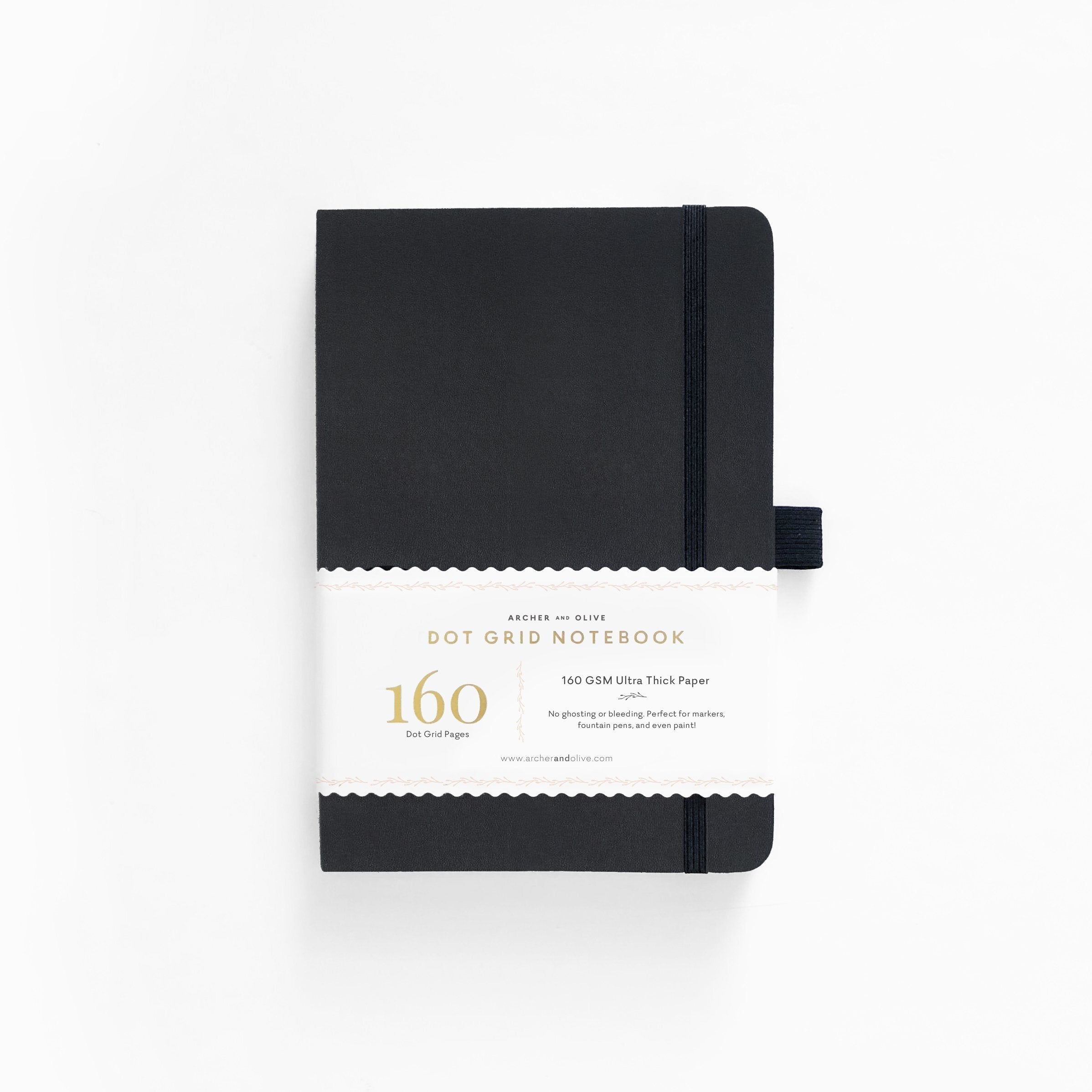 B5 Black Dot Grid Notebook - Archer and Olive