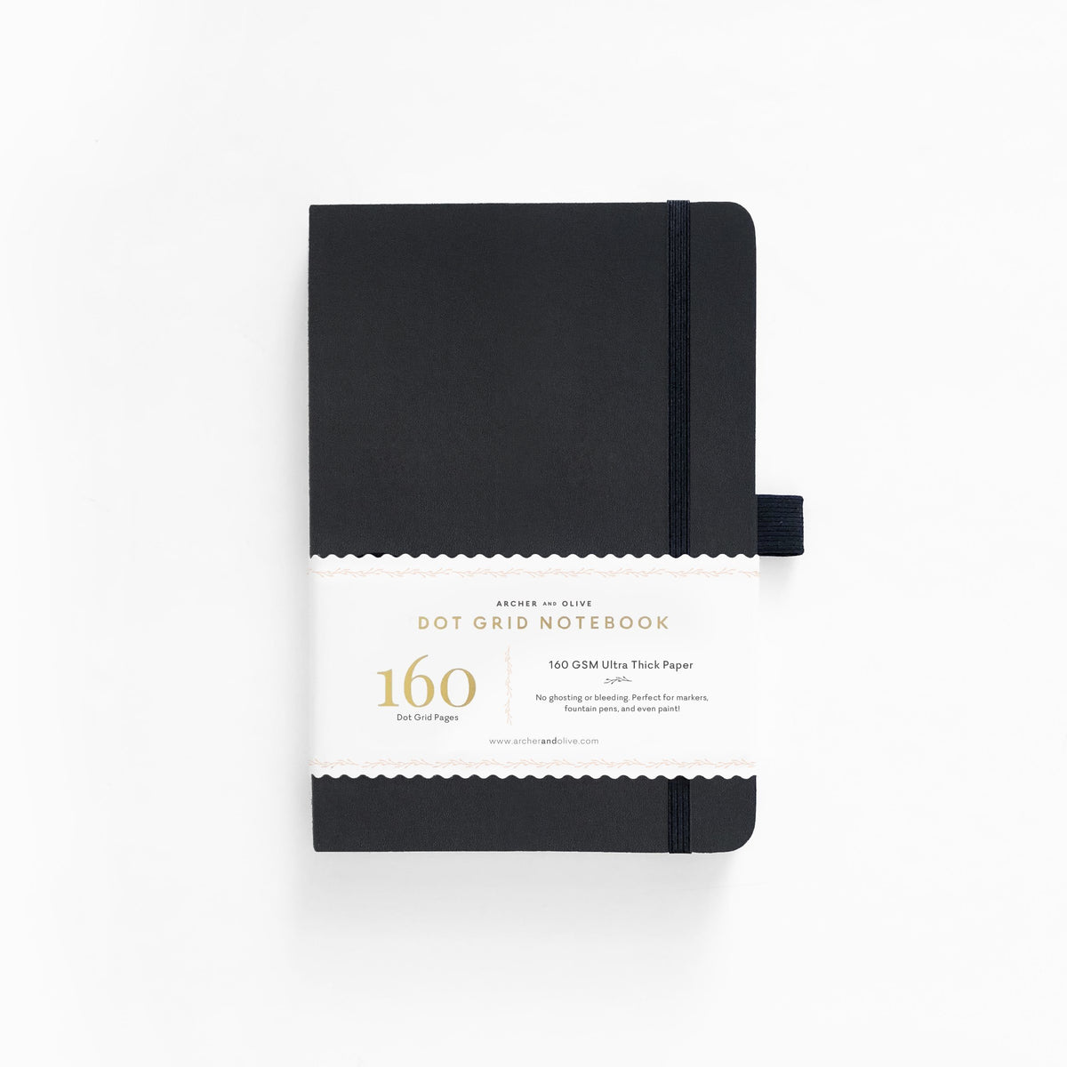 B5 Black Dot Grid Notebook - Archer and Olive