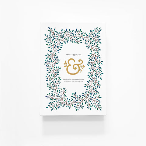 A5 Garden Slither Kraft Paper Dot Grid Notebook - Archer and Olive