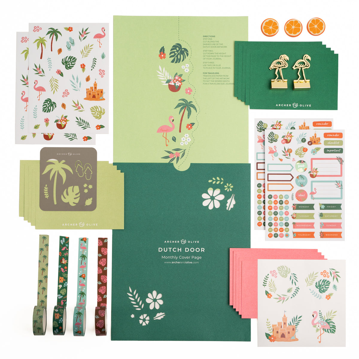 Flamingo Paradise - Archer and Olive