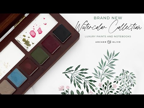 6 Pan Watercolor Set: Warm