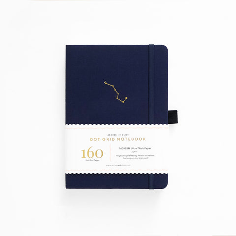 B5 Night Sky Dot Grid Notebook - Archer and Olive