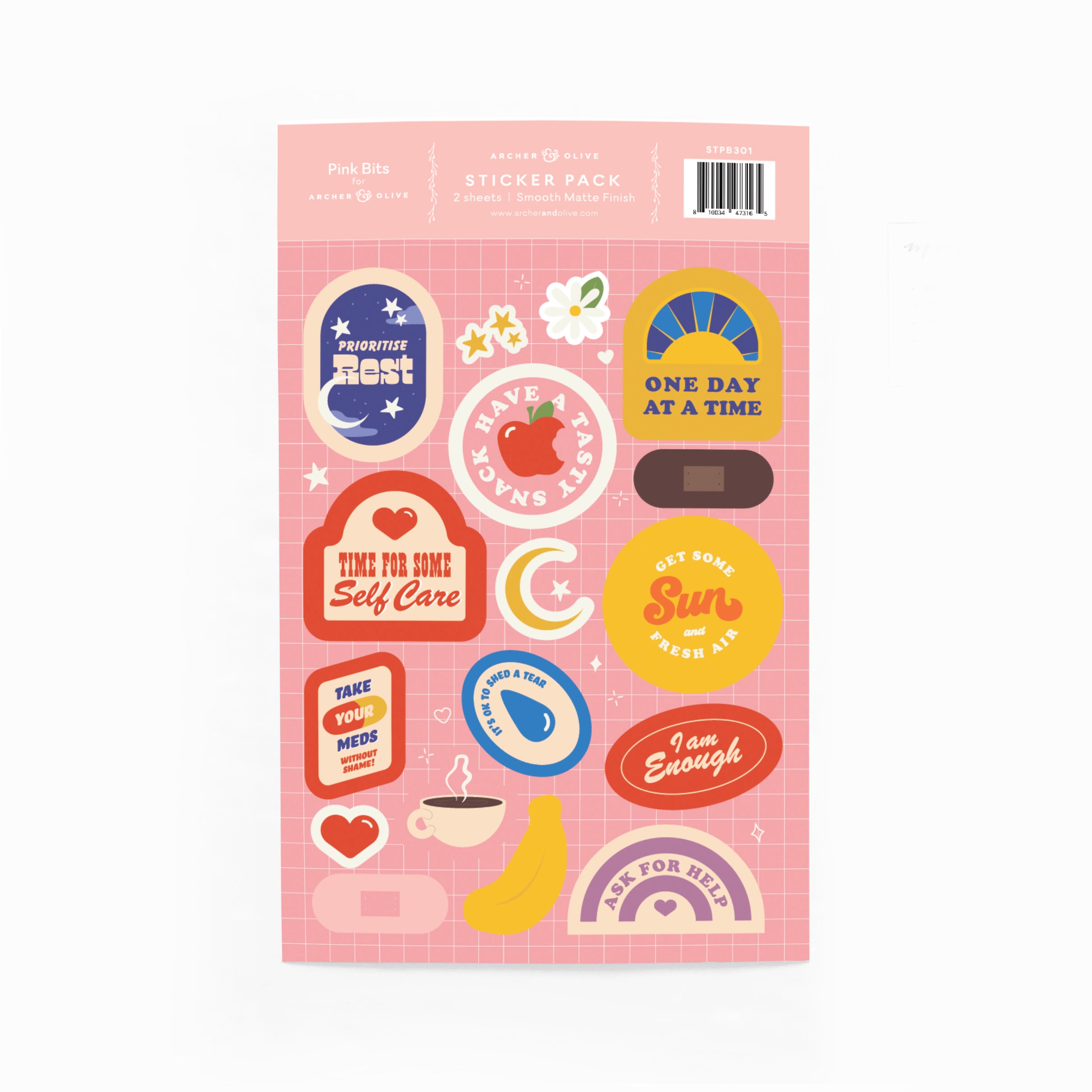PinkBits Stickers - Archer and Olive